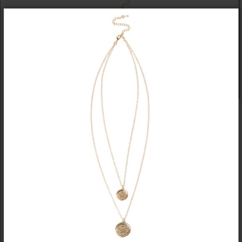 Amber Sceats Double Coin Necklace